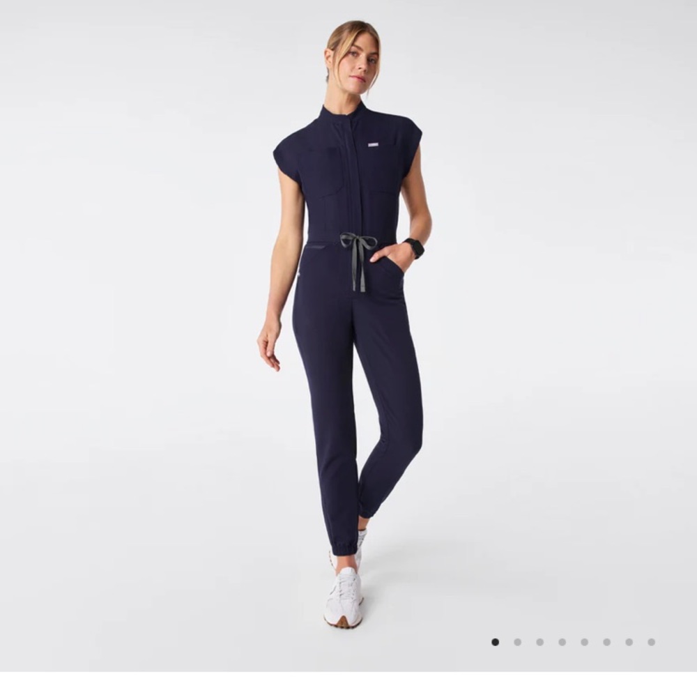Figs Navy Scrub Jumpsuit